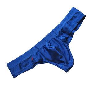 Sexy Underwear Thong G-Strings Men Low Waist Bulge Pouch T-back Underpants Male Jockstrap Breathable Black Blue