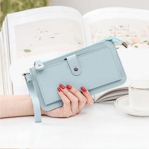 New Fashion Pu Leather Women Wallet Clutch Women&#39;s Purse Best Phone Wallet Female Case Phone Pocket Purse Coin Bag
