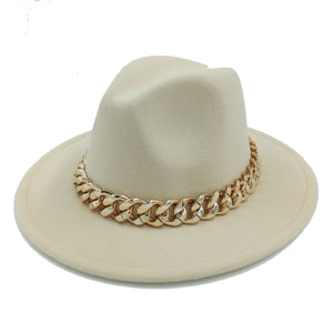 men fedora unisex solid color fedora hat women&#39;s 21-color wide brim jazz top hat autumn winter British retro Panama hat