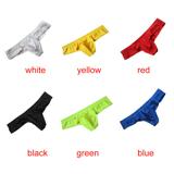Sexy Underwear Thong G-Strings Men Low Waist Bulge Pouch T-back Underpants Male Jockstrap Breathable Black Blue