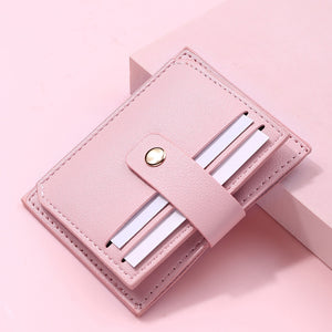 2022 New Women's Wallet Short Coin Purse Fashion PU Leather Multi-card Bit Card Holder Mini Clutch for Girl