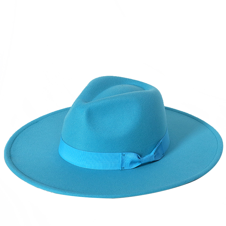 New color Fedora winter hat top concave-convex water drop 9.5cm brim male and female felt jazz watermelon red шляпа женская