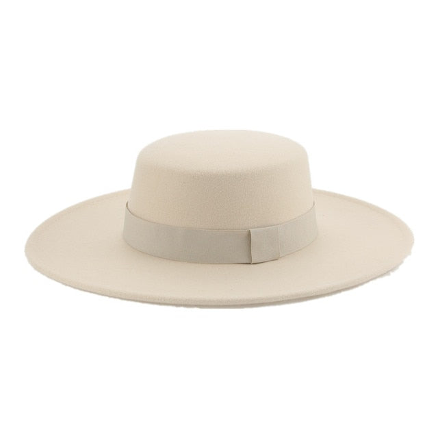 Fedora Hats for Women New 9.5cm Wide Brim Dress Men Caps Felted Hat Panama Church Wedding Ribbon Band Men Hat Sombreros De Mujer