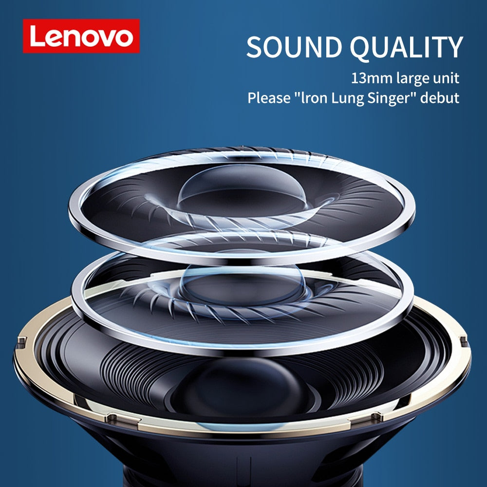 Lenovo Original HT38 Bluetooth 5.0 TWS Earphone Wireless Headphones Waterproof Sport Headsets Noise Reduction Earbuds with Mic