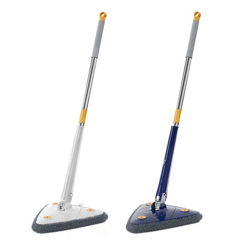 Triangle 360 Cleaning Mop Telescopic Household Ceiling Cleaning Brush Tool Self-draining To Clean Tiles and Walls