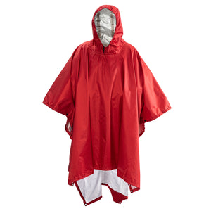 Portable Multifunctional 3 In 1 Rain Coat Hiking Camping Raincoat Poncho Mat Awning Durable Outdoor Activity Rain Gear Supplie