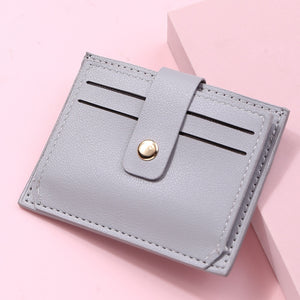 2022 New Women's Wallet Short Coin Purse Fashion PU Leather Multi-card Bit Card Holder Mini Clutch for Girl