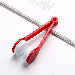 Portable Multifunctional Glasses Cleaning Rub Eyeglass Sunglasses Spectacles Microfiber Cleaner Brushes Wiping Tools Mini 1 Pcs
