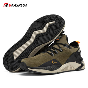 Baasploa 2023 Men Running Shoes Non-slip Shock Absorption Sneaker Lightweight Tennis Shoe Waterproof Man Breathable Casual Shoes