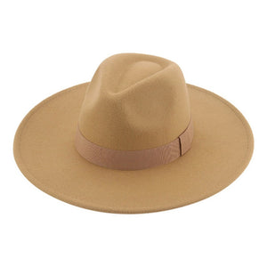 Fedora Hats for Women New 9.5cm Wide Brim Dress Men Caps Felted Hat Panama Church Wedding Ribbon Band Men Hat Sombreros De Mujer