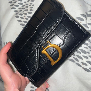 Women Card Holder Short Wallet Mini Women's PU Letter Wallet Multi-Card Card Holder Small Bag Multi-functional Purse Clutch Bag