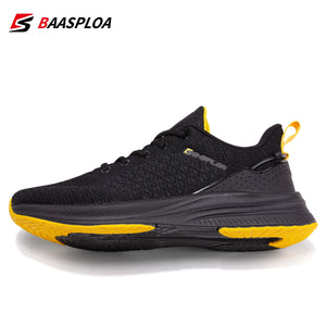 Baasploa Lightweight Running Shoes For Men 2023 Men\&#39;s Designer Mesh Casual Sneakers Lace-Up Male Outdoor Sports Tennis Shoe