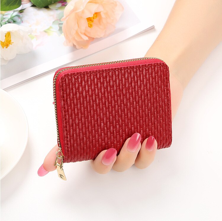 Women Card Holder Short Wallet Mini Women's PU Wallet Multi-Card Card Holder Small Multi-functional Clutch Bag Money Bag