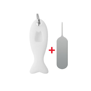 For SIM Card Removal Needle Pin & Needle Holders Tray Open Needle Mobile Phone SIM Card Storage Case Ejecter Tool with Keychain