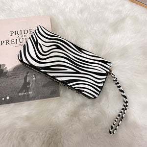 Women&#39;s Brand Clutch Purse Ladies Money Wallet for Women&#39;s Clutch Bag Slim FeMale Wallet Card Holder Uneven Wallets Made Leather