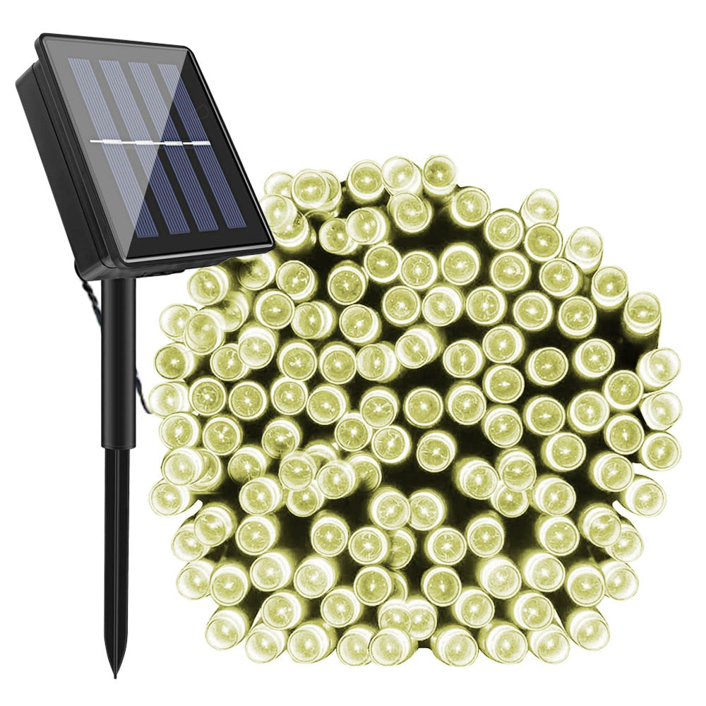 200 Led Solar Garland String Fairy Lights Outdoor 22M Solar Powered Lamp for Garden Decoration 3 Mode Holiday Xmas Wedding Party