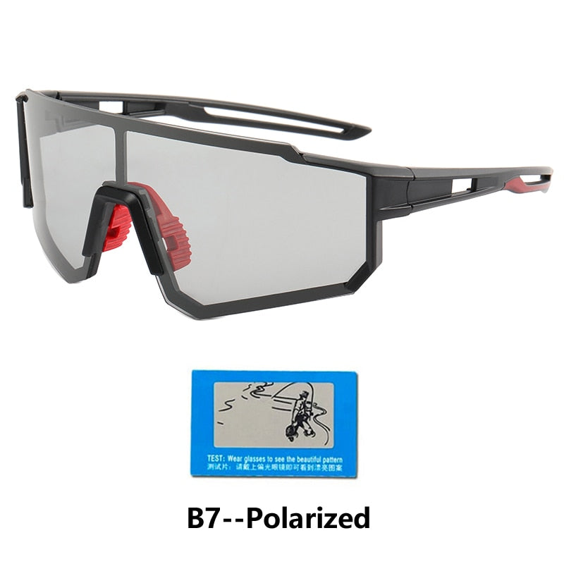 Photochromic Sports Glasses Men's and Women's Polarized Bike Eyewear Mountain MTB Cycling UV400 Sunglasses Bicycle Road Goggles