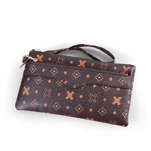 Women&#39;s Brand Clutch Purse Ladies Money Wallet for Women&#39;s Clutch Bag Slim FeMale Wallet Card Holder Uneven Wallets Made Leather