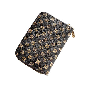 DOLOVE Manufacturer&#39;s Foreign Trade 2023 Classic Printed Short Women&#39;s Wallet Multi Card Pocket Portable Card Bag Ladies Purse