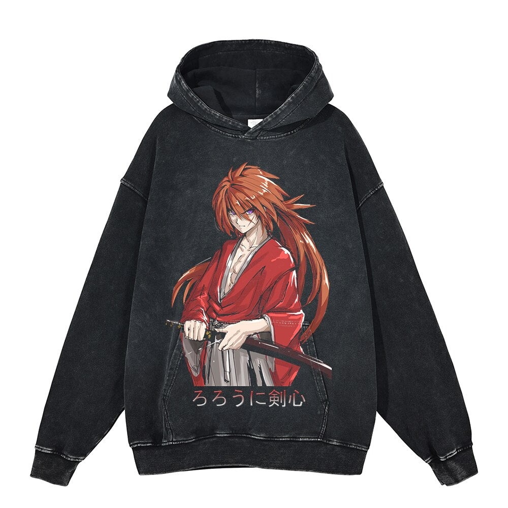 Men Hip Hop Washed Sweatshirt Streetwear Japanese Anime Graphic Printed Hoodies Harajuku Cotton Winter Vintage Mens Hoodie 04