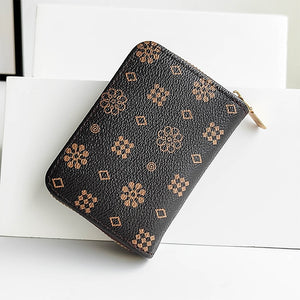 DOLOVE Manufacturer&#39;s Foreign Trade 2023 Classic Printed Short Women&#39;s Wallet Multi Card Pocket Portable Card Bag Ladies Purse