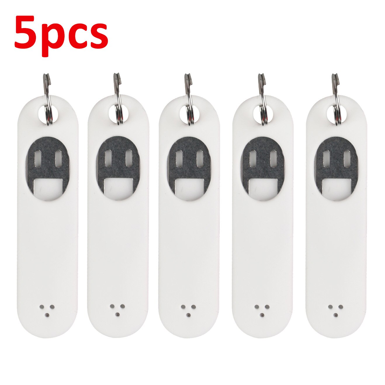 5pcs SIM Card Removal Needle Pin & Anti-lost Tray Charm Keychain Split Rings Phone SIM Card Storage Case Ejecter Tool Needles