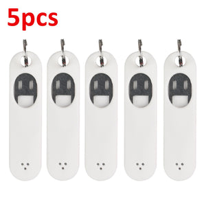 5pcs SIM Card Removal Needle Pin & Anti-lost Tray Charm Keychain Split Rings Phone SIM Card Storage Case Ejecter Tool Needles