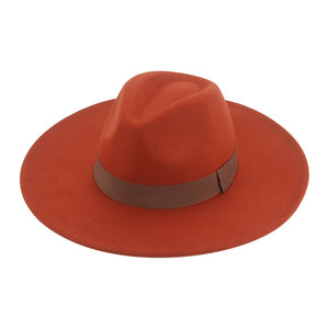 Fedora Hats for Women New 9.5cm Wide Brim Dress Men Caps Felted Hat Panama Church Wedding Ribbon Band Men Hat Sombreros De Mujer