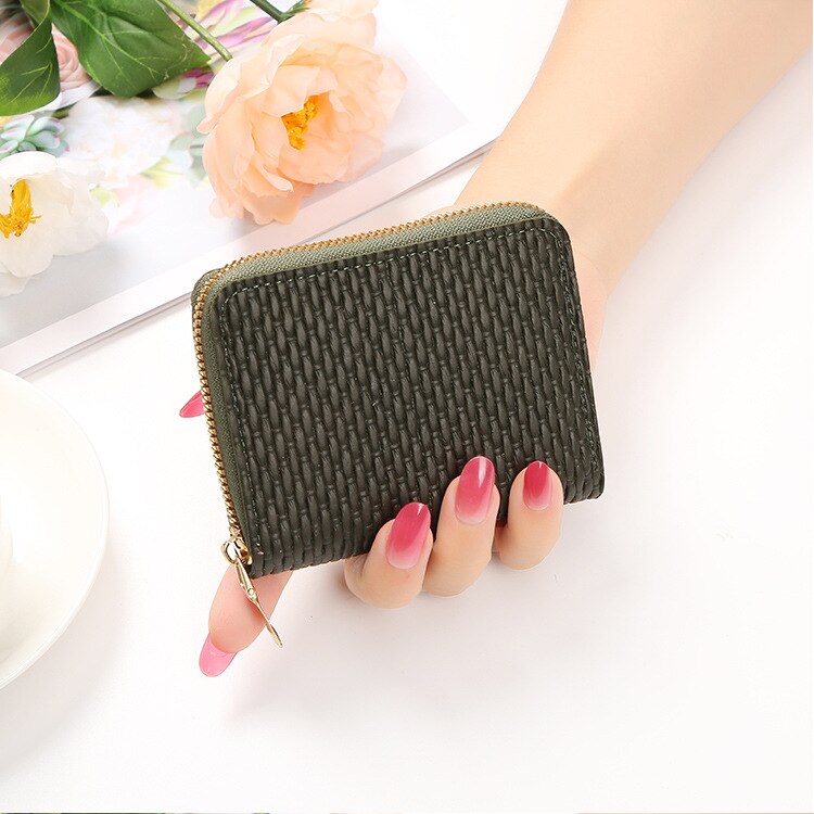 Women Card Holder Short Wallet Mini Women's PU Wallet Multi-Card Card Holder Small Multi-functional Clutch Bag Money Bag