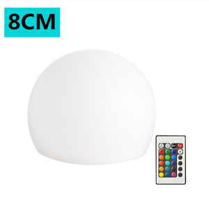 BORUiT RGB LED Waterproof Garden Ball Light Outdoor Lawn Lamps Christmas Party Landscape Swimming Pool Floating Lights