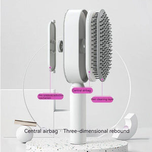 Self Cleaning Hair Brush 3D Air Cushion Massager Brushes Airbag Massage Comb Brush Detangling Anti Static Hairbrush Cleaner