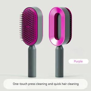 Self Cleaning Hair Brush 3D Air Cushion Massager Brushes Airbag Massage Comb Brush Detangling Anti Static Hairbrush Cleaner