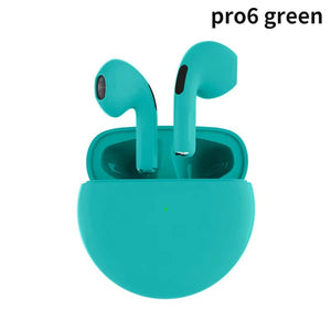 Pro 6 TWS Wireless Headphones with Mic Fone Bluetooth Earphones Sport Earbuds Pro6 J6 Headset for Apple iPhone Xiaomi Huawei LG