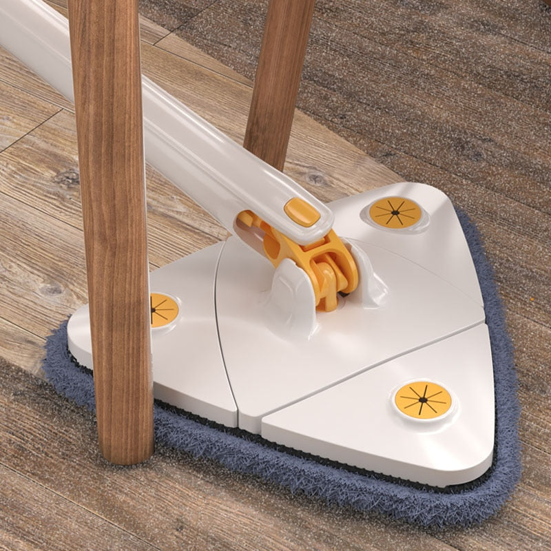 Triangle 360 Cleaning Mop Telescopic Household Ceiling Cleaning Brush Tool Self-draining To Clean Tiles and Walls