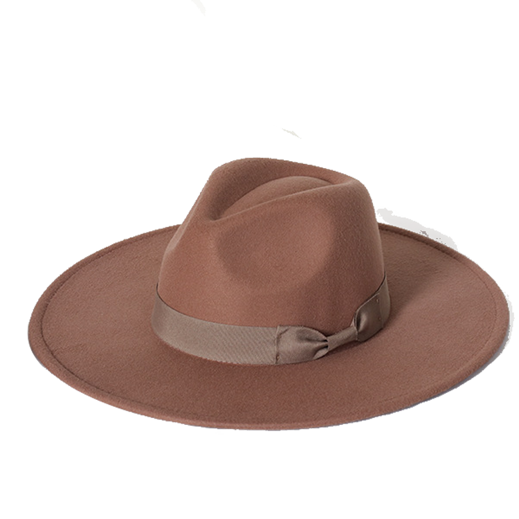 New color Fedora winter hat top concave-convex water drop 9.5cm brim male and female felt jazz watermelon red шляпа женская