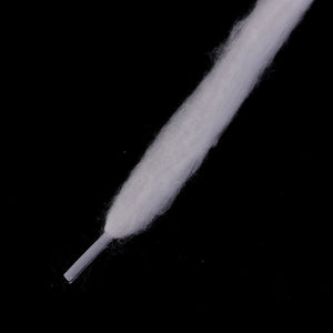 10pcs/pack DIY Prebuilt Wire Coil Threads Organic Vape Cotton Strips Shoelace For Heating Wire Atomizer Black/White