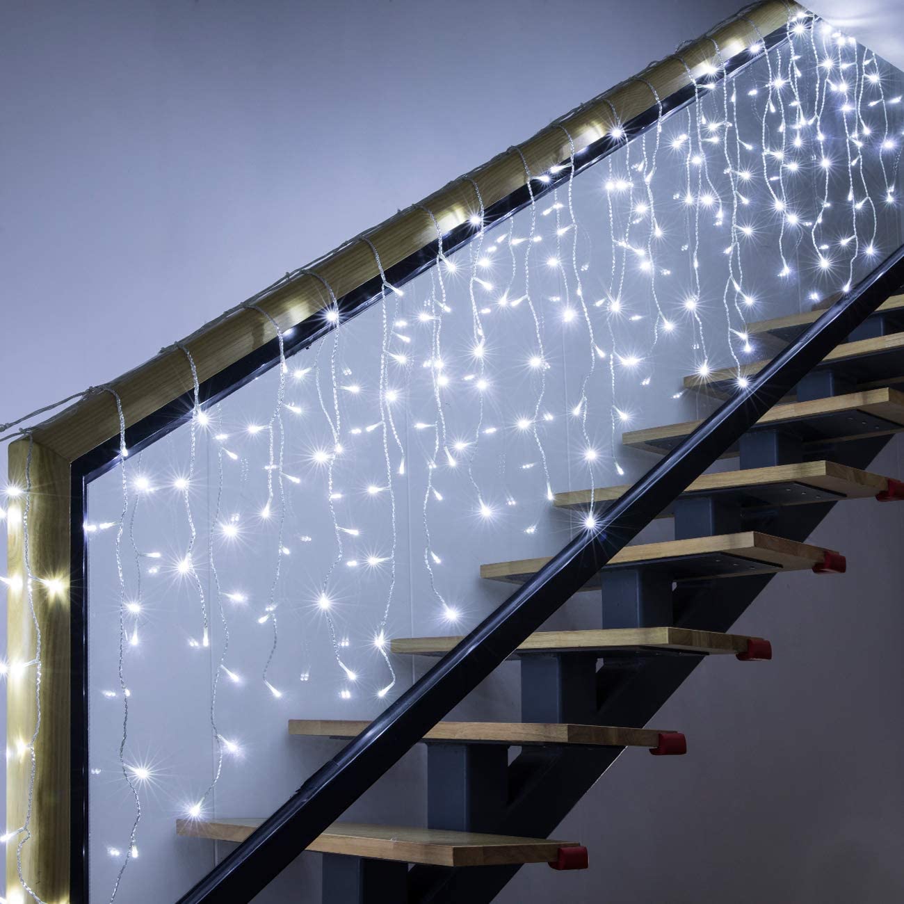 Solar Lights 6m Width Droop 0.5m Christmas Solar Garland Light String for Garden Eaves House Outdoor Decoration