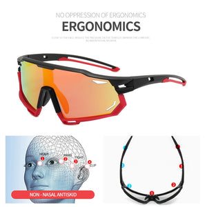 Photochromic Sports Glasses Men's and Women's Polarized Bike Eyewear Mountain MTB Cycling UV400 Sunglasses Bicycle Road Goggles