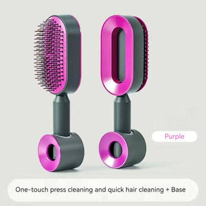 Self Cleaning Hair Brush 3D Air Cushion Massager Brushes Airbag Massage Comb Brush Detangling Anti Static Hairbrush Cleaner