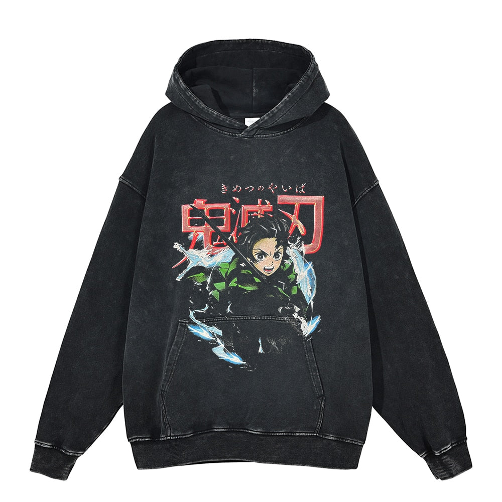 Men Hip Hop Washed Sweatshirt Streetwear Japanese Anime Graphic Printed Hoodies Harajuku Cotton Winter Vintage Mens Hoodie 04