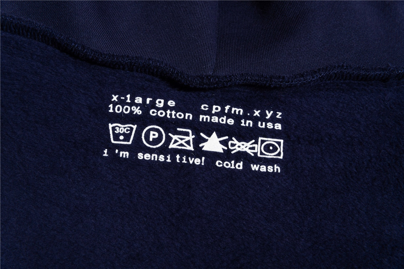 2022 Print Tag CPFM.XYZ Hoodie Men Women 3D Foam Logo 1:1 Ye Must Be Born Again Hoodie Heavy Fabric Kanye West Sweatshirts