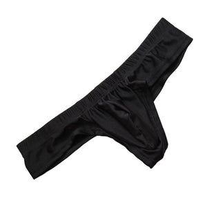 Sexy Underwear Thong G-Strings Men Low Waist Bulge Pouch T-back Underpants Male Jockstrap Breathable Black Blue