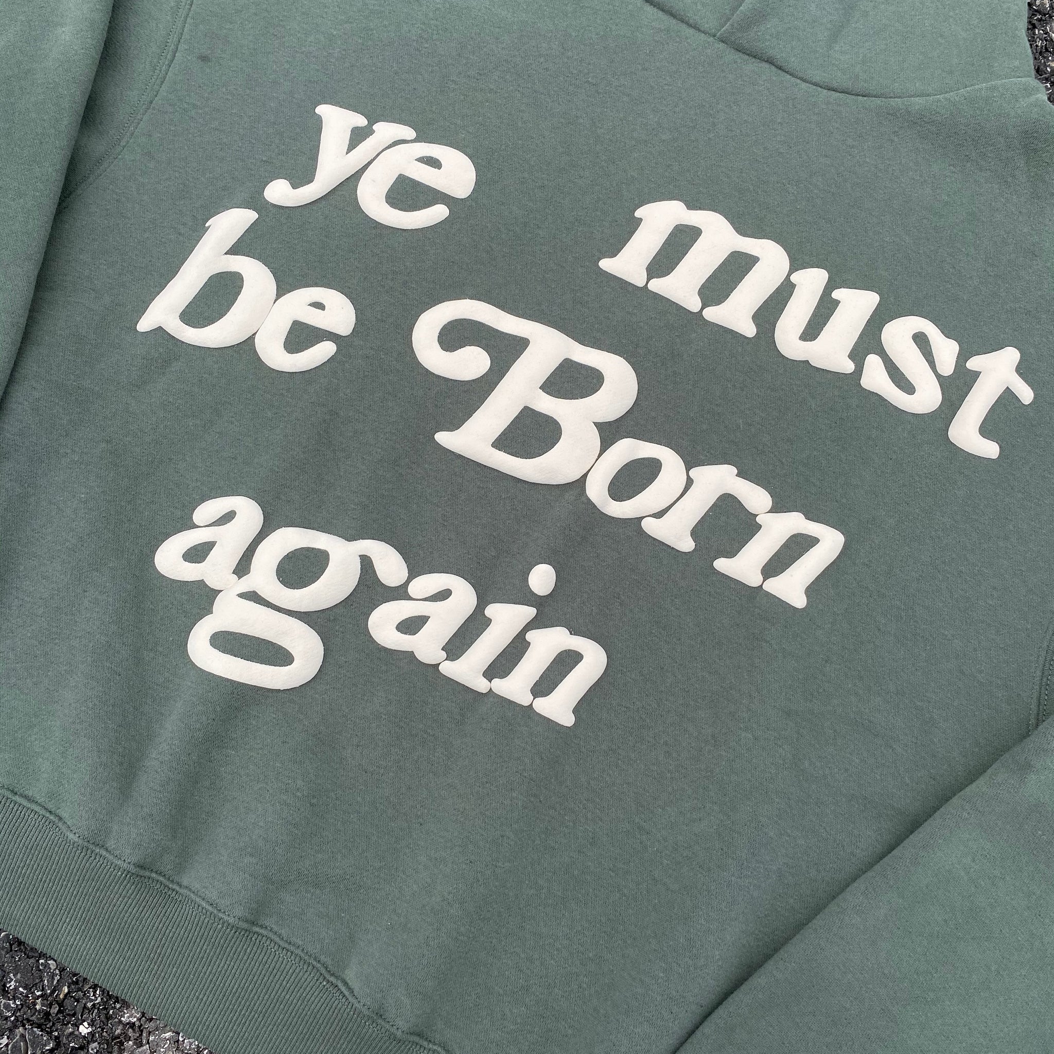 2022 Print Tag CPFM.XYZ Hoodie Men Women 3D Foam Logo 1:1 Ye Must Be Born Again Hoodie Heavy Fabric Kanye West Sweatshirts