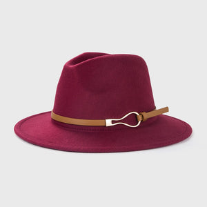 Fashion Wool Fedora Hat For Women Men Winter Autumn Church Jazz Hats Viking British Flat Brim Felt Hat Outdoor Casual Fedoras