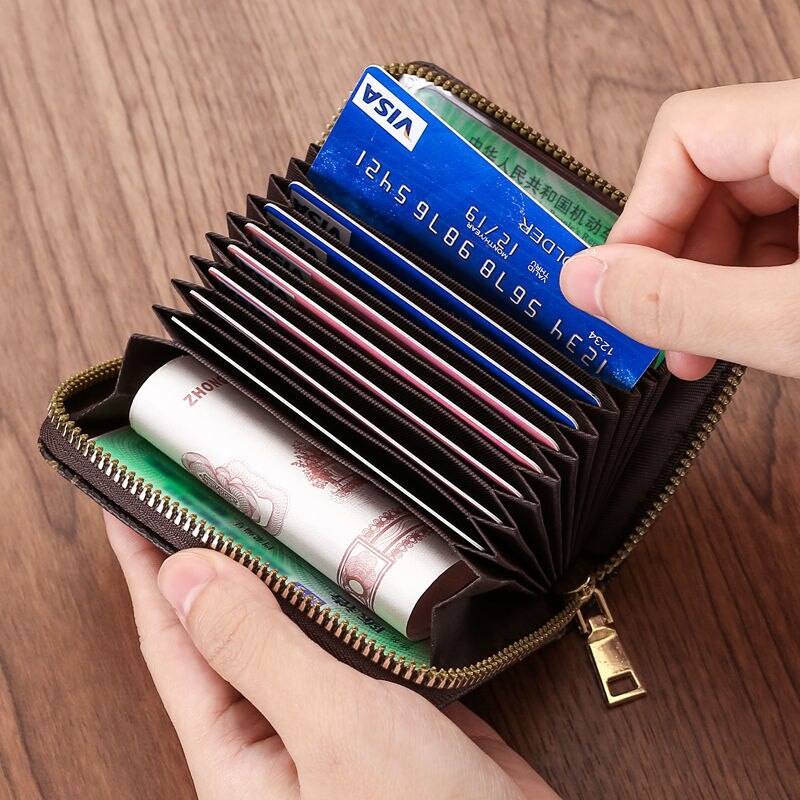Women Card Holder Short Wallet Mini Women's PU Wallet Multi-Card Card Holder Small Multi-functional Clutch Bag Money Bag