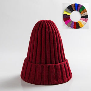 Unisex Hat Cotton Blends Solid Warm Soft HIP HOP Knitted Hats Men Winter Caps Women&#39;s Skullies Beanies For Girl Wholesale шляпа