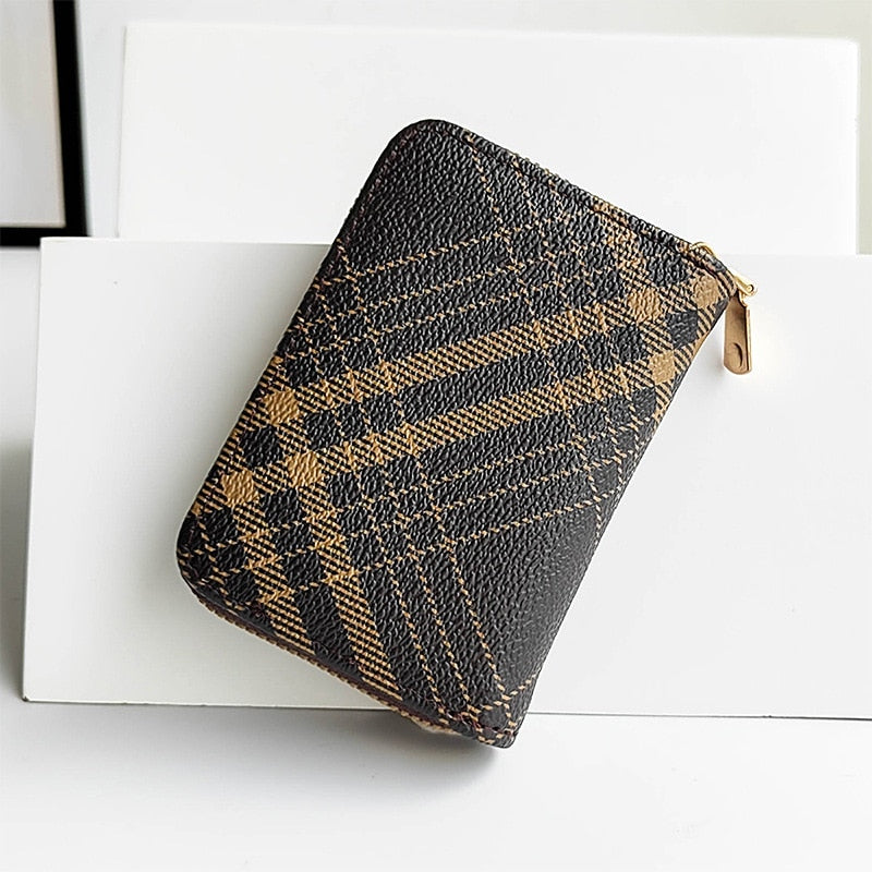 DOLOVE Manufacturer&#39;s Foreign Trade 2023 Classic Printed Short Women&#39;s Wallet Multi Card Pocket Portable Card Bag Ladies Purse