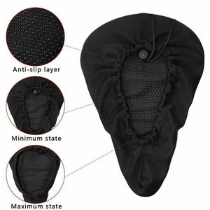 Bicycle Saddle Gel Cushion Cover Ergonomic design For Comfortable Exercise Bike Seat Pad Bike Cycling Riding Accessories Part