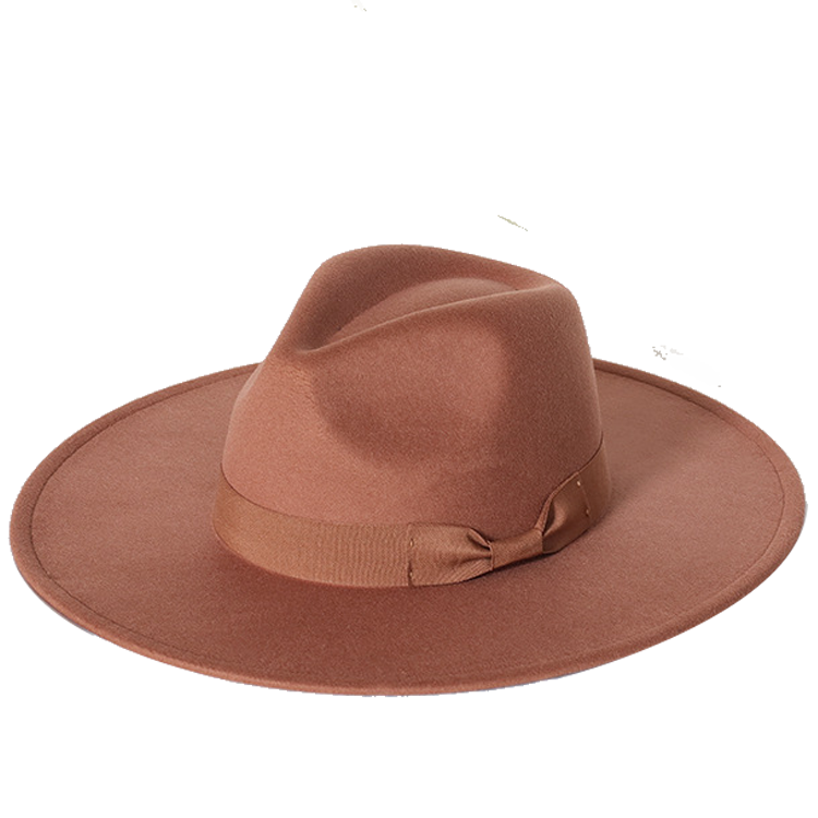 New color Fedora winter hat top concave-convex water drop 9.5cm brim male and female felt jazz watermelon red шляпа женская