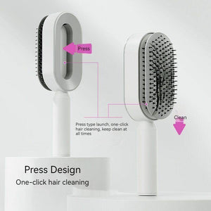 Self Cleaning Hair Brush 3D Air Cushion Massager Brushes Airbag Massage Comb Brush Detangling Anti Static Hairbrush Cleaner